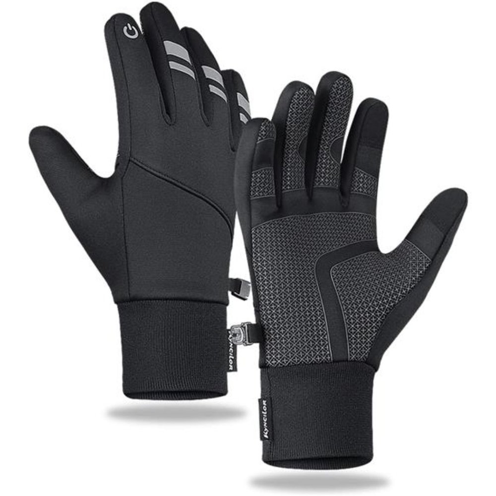 Men's Winter Warm Gloves Touch Screen Waterproof Windproof Glove Non-Slip Grips